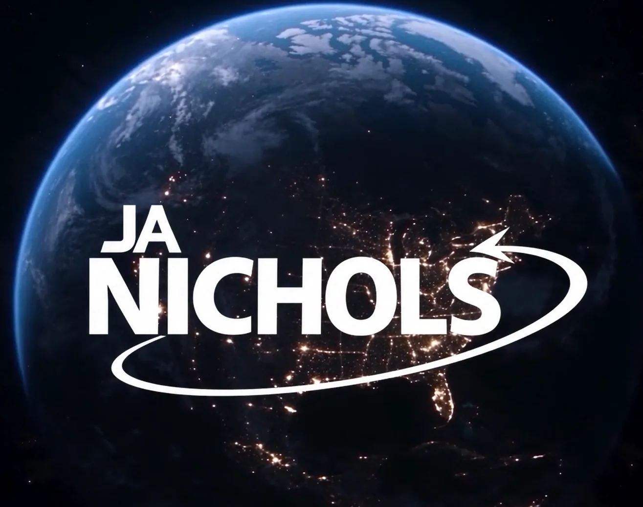 JA Nichols logo over an image of Earth at night.